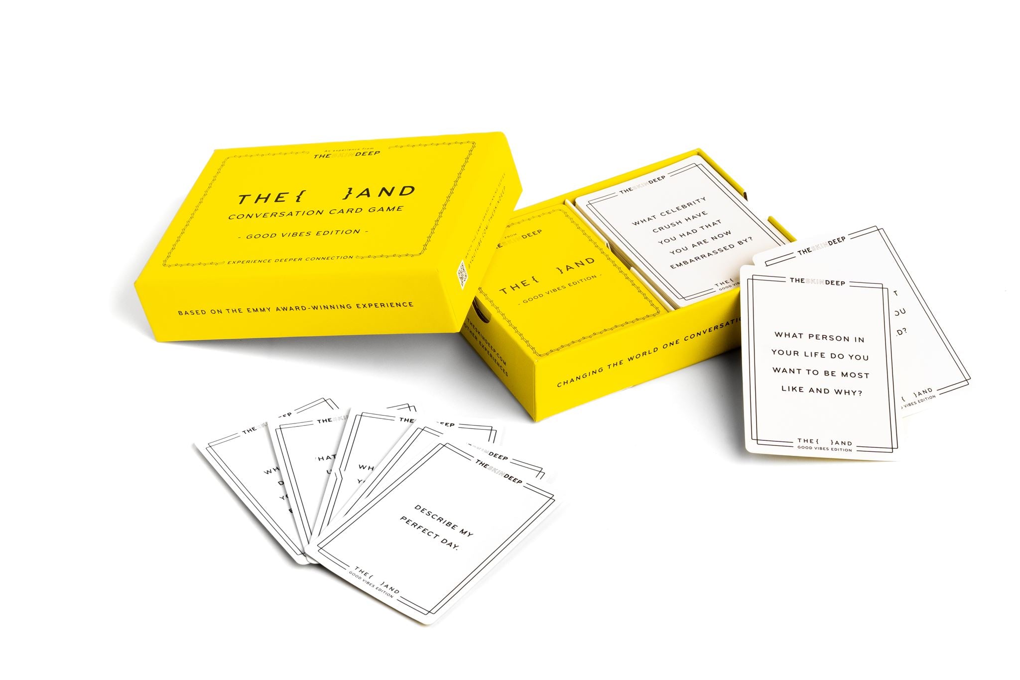 {THE AND} Good Vibes edition open with cards out